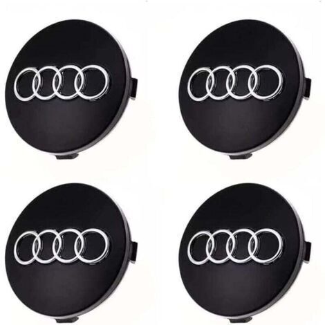 [JAMAIS UTILISÉ]4 pièces Cache Moyeux pour Audi 60mm Centre Roue ABS Accessoires de Voiture