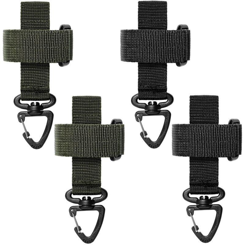 Jamais UTILISÉ]4 pièces porte-gants ceinture, clip gants avec mousqueton, porte-objets pour gants et accessoires ceinture, nylon support pour gants