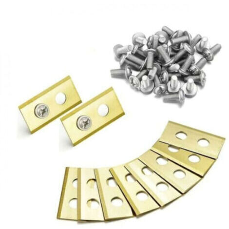 [JAMAIS UTILISÉ]45 x lames de couteau en titane, lames de remplacement pour tondeuse à gazon robotisée Worx Landroid, lames en titane de haute qualité de 1 mm et vis dacrométriques améliorées