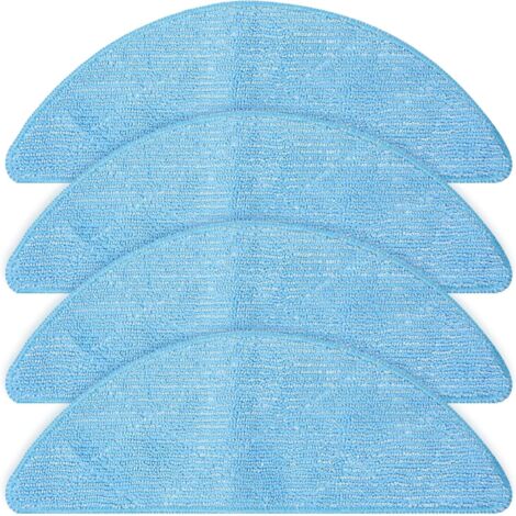 [JAMAIS UTILISÉ]4pcs Cleaning Cloth for Tesvor M2, M1, S7 Pro, X500, X500 Pro, S6 Robot Vacuum Cleaner Replacement Part, Washable Microfiber Cloth Replacement Accessories