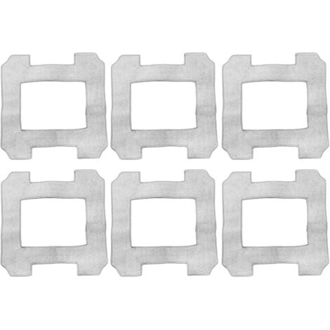 [JAMAIS UTILISÉ]6pcs Cleaning Cloth for ECOVACS Winbot W2 / W2 Omni / W1 / W1 Pro Window Cleaning Robot Replacement Part, Microfiber Mop Cloth Washable Wipes Accessories