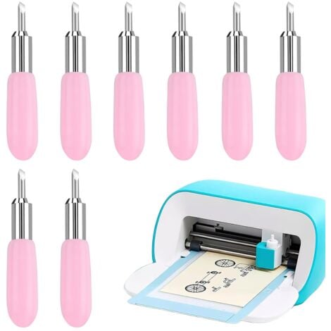 [JAMAIS UTILISÉ]8 PCS Lames de Coupe pour Cricut Joy, 30° Lames à Coupe en Carbur, Lames de Remplacement Compatible avec Cricut Joy, Accessoires Machine de Découpe