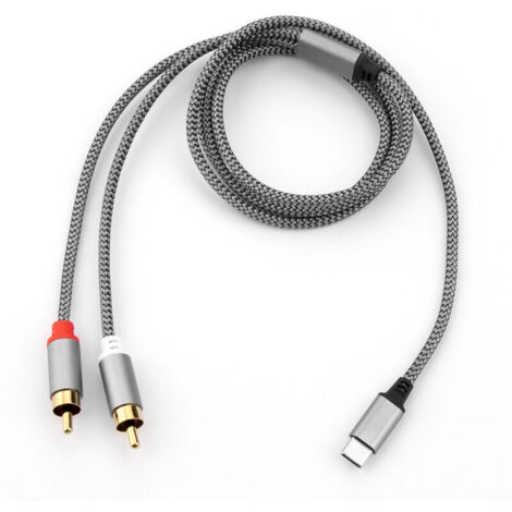 [JAMAIS UTILISÉ]Adaptateur audio auxiliaire Lightning To RCA, adaptateur de séparateur stéréo Y pour certains iPhone, Ipad pour amplificateur de puissance, voiture, home cinéma, haut-parleur