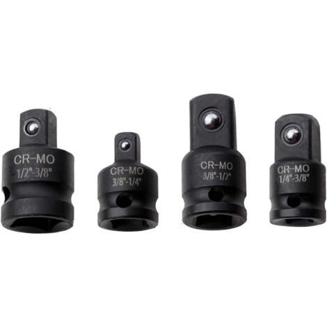 [JAMAIS UTILISÉ]Adaptateur pour impact Réducteur,3/8 à1/2,1/2 à 3/8,3/8 à 1/4,1/4 à 3/8,Adaptateur Douille,de Prise Polyvalents pour clé Dynamométrique,Cliquet,Perceuse