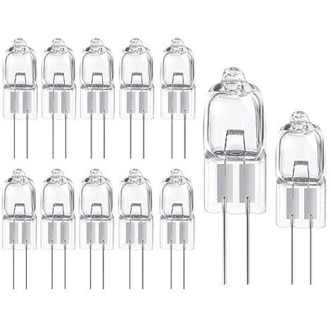 [JAMAIS UTILISÉ]Ampoule Halogene G4 12V 20W, 12 Pièces Ampoule G4 3000K Blanc Chaud, Lampe de Base à Broche Halogène, Gradable, Lampe Halogène G4 pour Lustres en Cristal, Micro-ondes Cuisinière Plafon