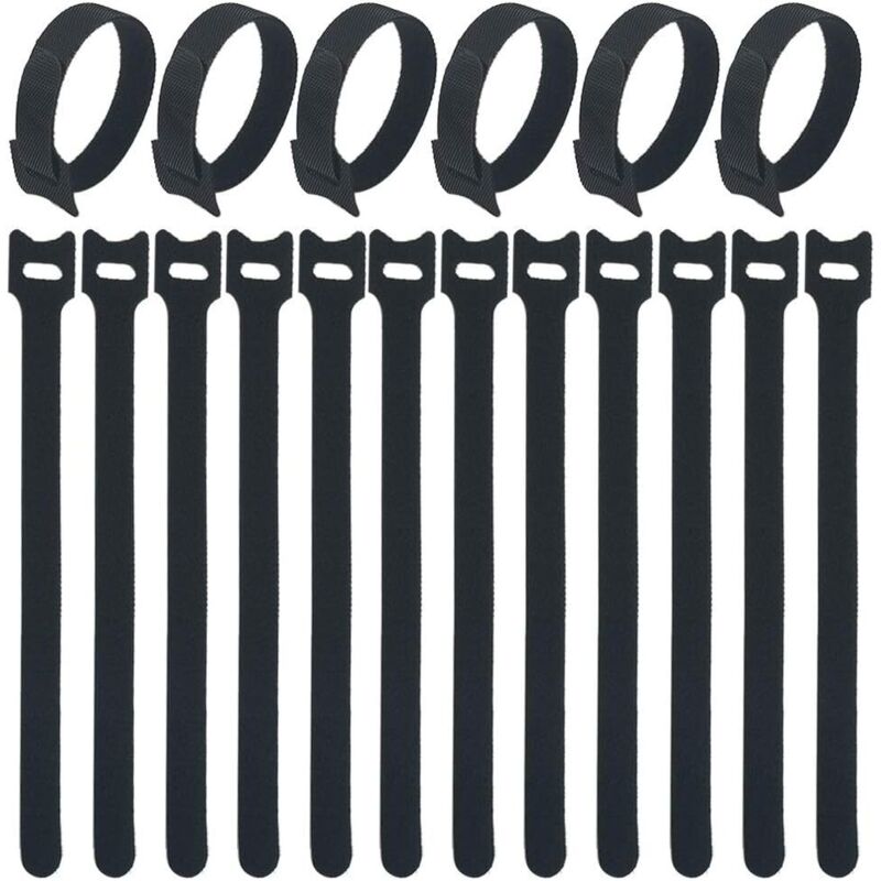 [JAMAIS UTILISÉ]Attache Cable,100 Pièces Serre Cable Sangle Rangement Cable Serres-Câbles Autoagrippantes Attache-Câbles Réglables Réutilisables