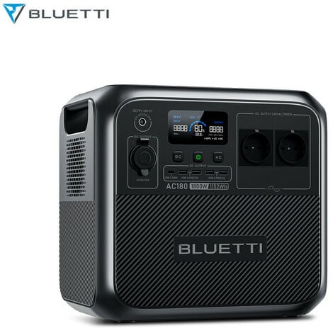 [JAMAIS UTILISE]BLUETTI Groupe Electrogène 1800W/1152Wh AC180 Station d'énergie portable,Batterie LiFePO4