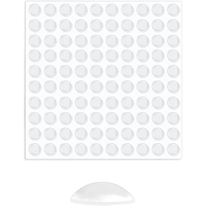 [NUNCA USADO] Topes de goma, pies adhesivos transparentes, amortiguador de goma autoadhesivo (100 piezas), antirruido, ideal para muebles.
