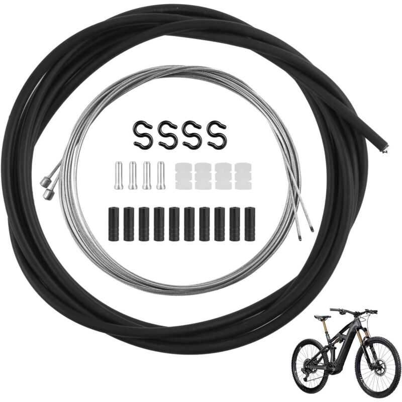 [JAMAIS UTILISÉ]Câble de Gaz Accélérateur Longueur 2 mètres Universel Réparation avec Gaine Embouts Serre, Compatible avec Scooters et Motos 50cc, y