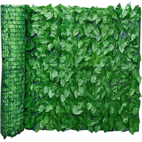 [JAMAIS UTILISÉ]Clture Artificielle de Feuilles de Lierre, 0,5m x 3m Brise Vue Jardin Haie Artificielle en Rouleau, Haie Feuillage Artificiel, Clture d'intimité, écran de Jardin pour Balcon Cour Arriè