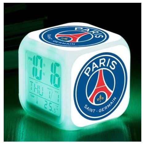 [JAMAIS UTILISÉ]Club de Sport Football LED réveil réveil Horloge numérique Lumineuse 7 Couleurs Montre Mini Enfants réveil de Chevet-DPZO
