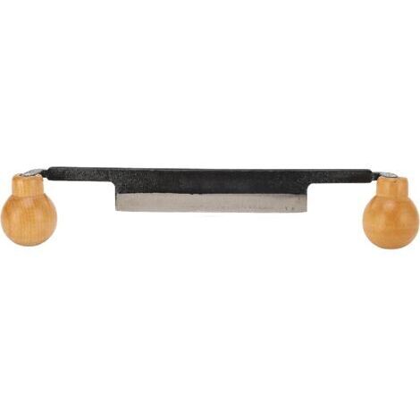 [JAMAIS UTILISÉ]Couteau à écorcer, couteau à écorcer droit avec manche ergonomique en bois antidérapant, outil manuel pour le travail du bois, pour enlever l'écorce et façonner des surfaces planes.