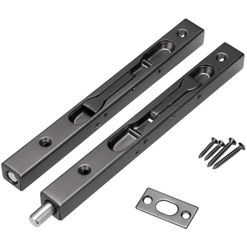 [NUNCA USADO] Cerradura de puerta empotrada INHHUB de 2 piezas de 8 pulgadas para puerta francesa - INHHUB