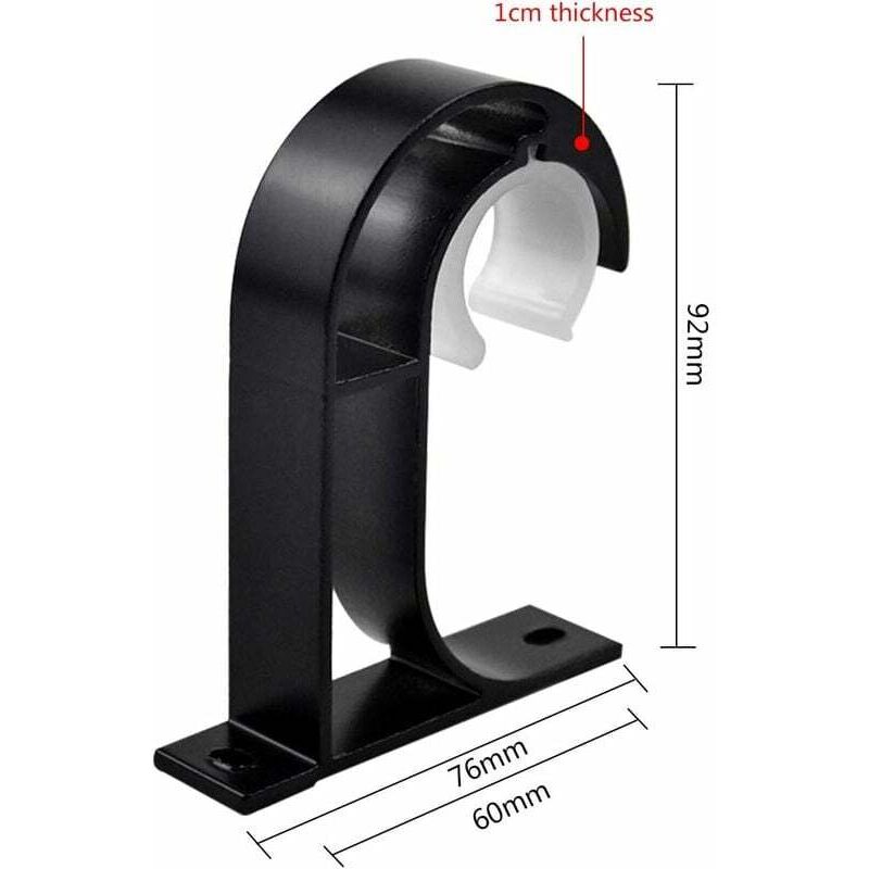 Dpzo - jamais utilisé] 2 pcs Support de Tringle à Rideau Supports de Fixation au Plafond Support Tringle Penderie en Alliage de Zinc pour Chambre