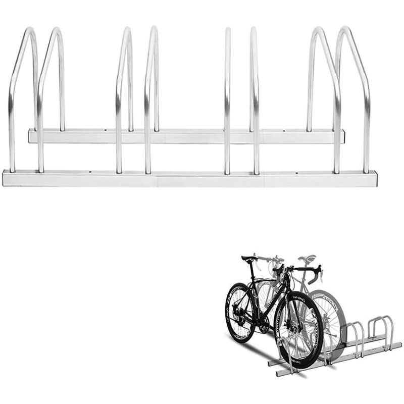Jamais utilisé] Dpzo 4 Bicycle Floor Parking Adjustable Storage Stand Bike Rack Parking Garage