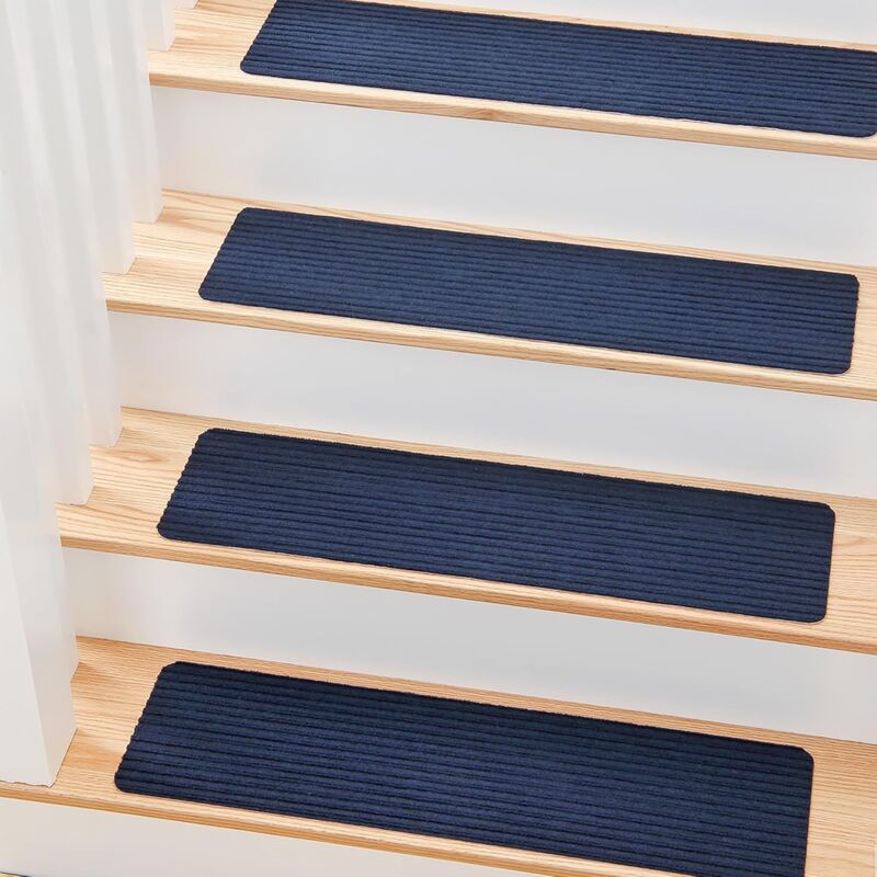Dpzo - jamais utilisé] 8' x 30' (15 in Pack) Non-Slip Carpet Stair Treads Non-Skid Safety Rug Slip Resistant Indoor Runner for Kids Elders & Pets