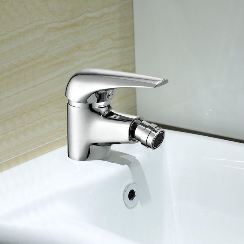 Dpzo - jamais utilisé] Bidet Faucet with Single Hole-Solid Brass Ceramic Valve Bidet Toilet Attachment、Robinet de bidet de salle de bain, for Hot and