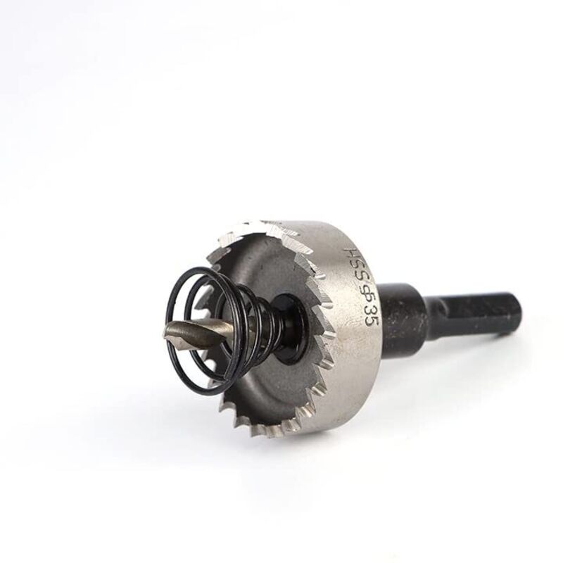 [NUNCA USADO] Brocas de corte de corona HSS de 35 mm INHHUB para vidrio, porcelana, azulejos, mármol, cerámica y granito - INHHUB