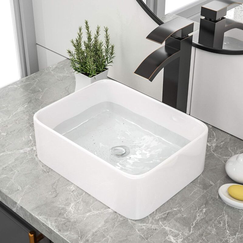Dpzo - jamais utilisé] Lavabo 40x30x13 cm Céramique Blanc