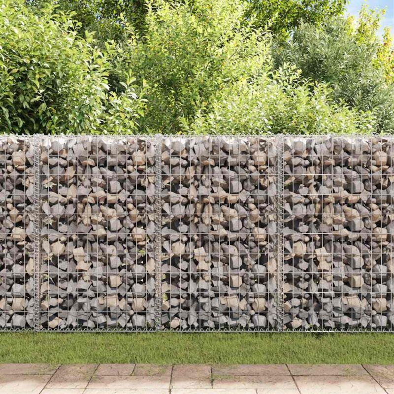 Jamais utilisé] Dpzo Panier de gabion Acier galvanisé 200x30x100 cm