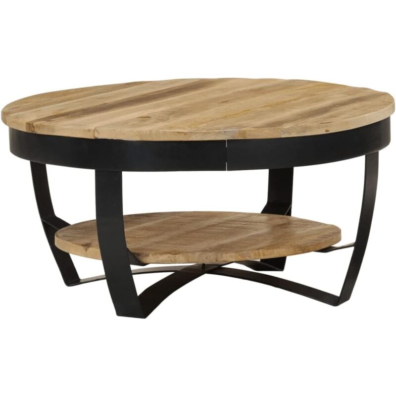 Dpzo - jamais utilisé] Table basse Bois massif de manguier brut 65x32 cm