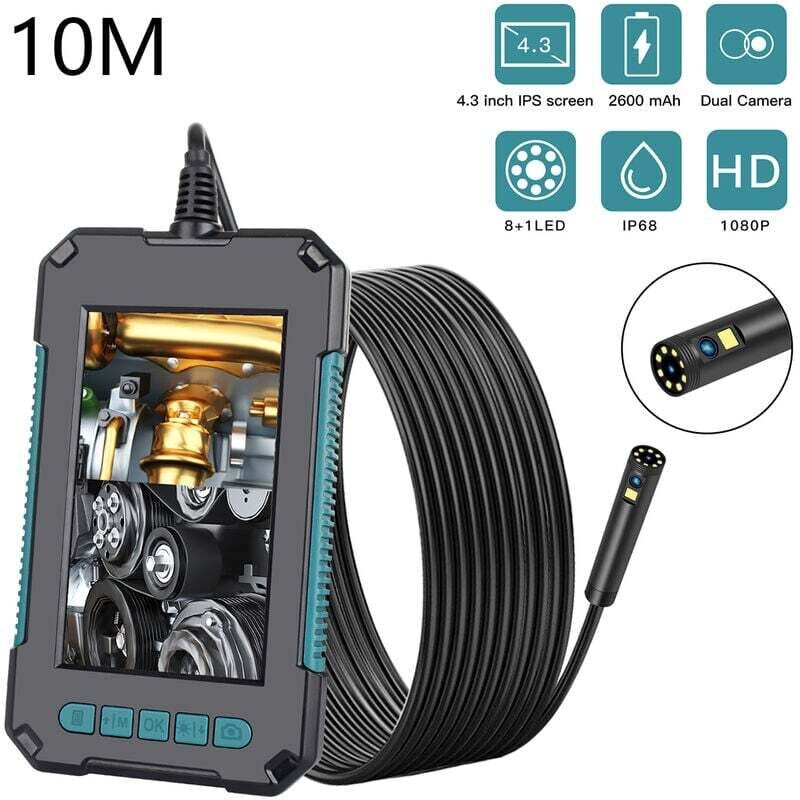Jamais UTILISÉ]Endoscope hd 1080p avec Écran 4,3 pouces - Inspection automobile, pipelines, climatisation - Caméra étanche IP68 - LEDs ajustables