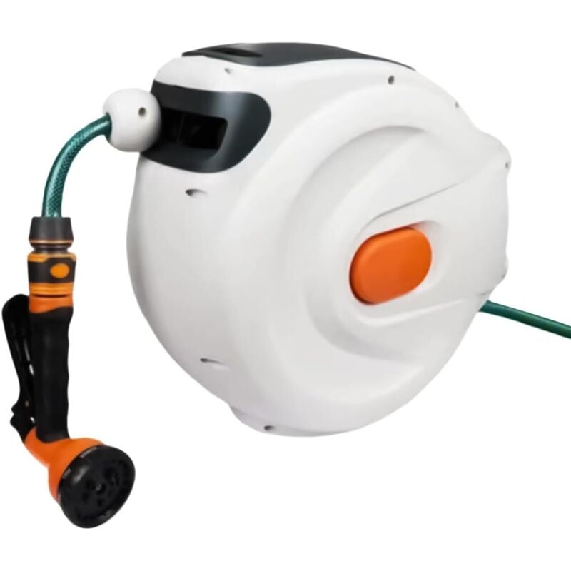 Jamais UTILISÉ]Enrouleur de tuyau d'arrosage rétractable 1/2'' x 72FT Enrouleur