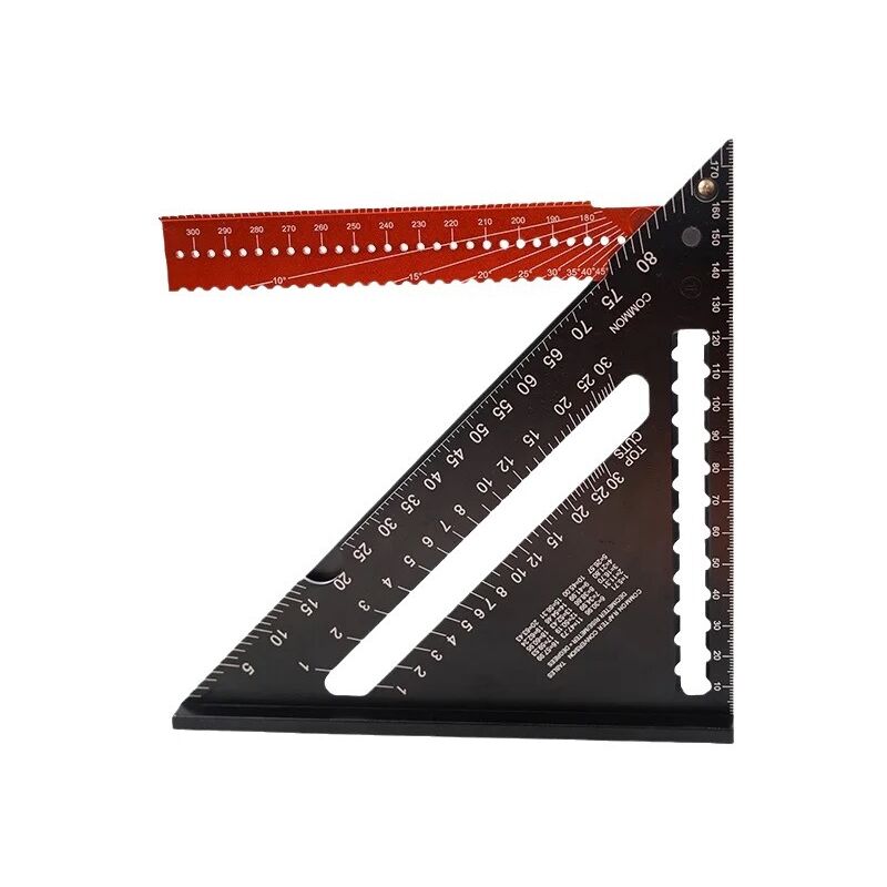 [JAMAIS UTILISÉ]Equerre Menuisier Metal Aluminium Règle de Triangle Pliante Équerre Combinée 310mm Multifonction Équerre Triangle Règle d'Angle