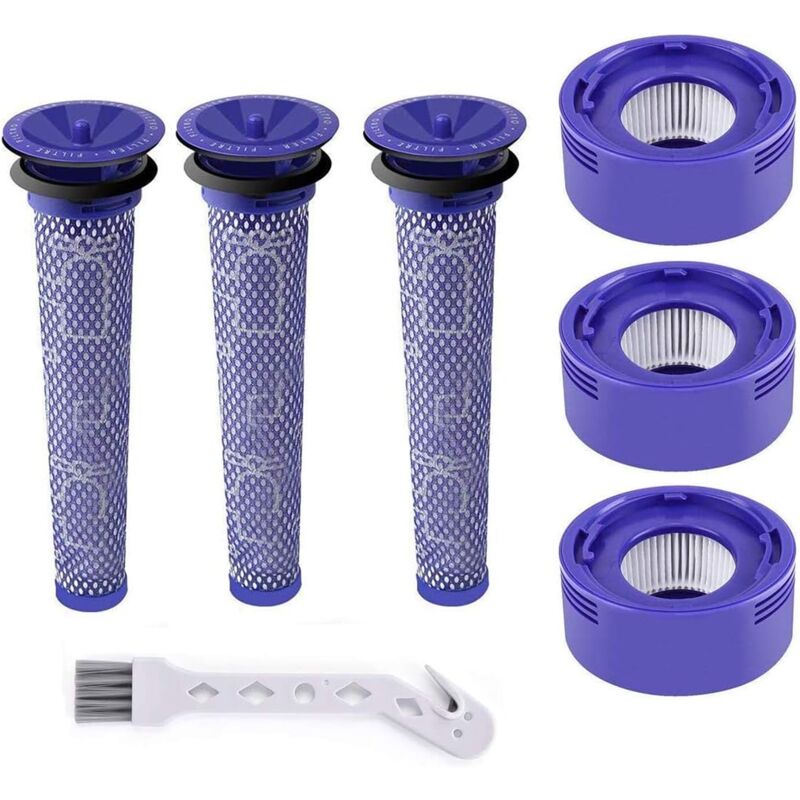 Jamais UTILISÉ]Filtres pour Dyson V8,V7,3 Pré-filtres et 3 Post-filtres pour Dyson V7 V8 Absolute Animal Motorhead Aspirateur, Rechange les Pièces