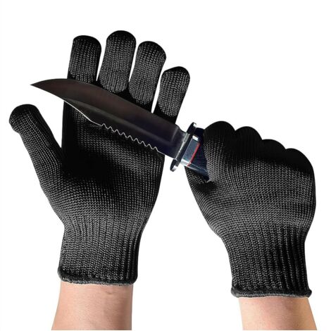 [JAMAIS UTILISÉ]Gants de travail pour homme - Gants de travail anti-coupure niveau 5 - comme gants anti-coupures - Pour la Cuisine, le Jardinage, les Opérations Tactiques et la Police