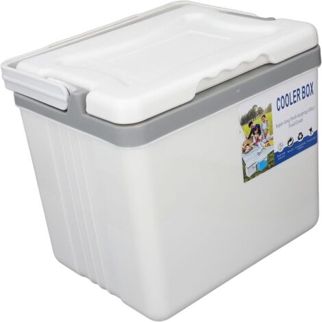 [JAMAIS UTILISÉ]Glacière Portable Isotherme 6 L, Matériau E PS de qualité Alimentaire, Maintient la Température Pendant Longtemps, Idéale pour la Plage, Le Camping et la pêche. (White)