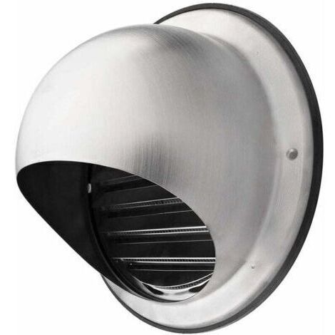 [JAMAIS UTILISÉ]Grille d'aération 120 mm Grille d'aération en acier inoxydable de haute qualité Grille d'aération extérieure avec moustiquaire Protège la façade et empêche l'entrée d'air froid