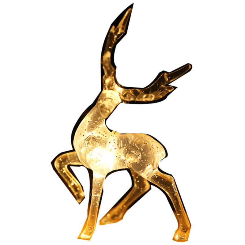 Jamais UTILISÉ]Guirlande lumineuse cerf, lumières de festival, veilleuse solaire led Sika, lumières de décoration de fête de Noël, lanternes d'élan