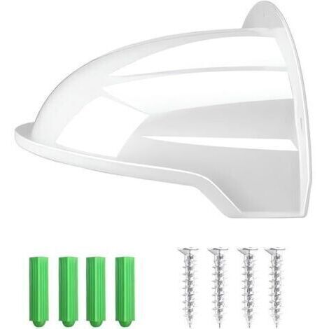 [JAMAIS UTILISÉ]Housse de caméra de surveillance, housse de protection ABS pour caméras, protection solaire, protection contre la pluie, adaptée aux caméras Bullet et dôme (blanc)