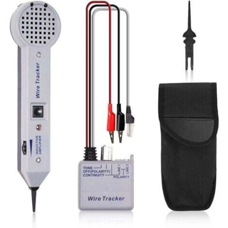 [JAMAIS UTILISÉ]Kit générateur de tonalité, testeur de circuit de traceur de fil, 200EP haute précision, détecteur de toner, localisateur de ligne, amplificateur inductif
