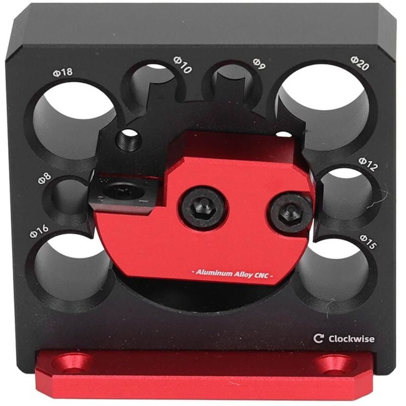 KZQ - jamais utilisé] Machine à chevilles réglable en alliage d'aluminium, 8 trous, perceuse électrique, fraisage du bois massif, tige ronde, outil