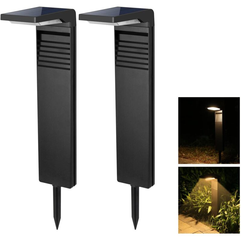 [NUNCA USADO] Luces solares para exteriores [2 unidades] 30 LED, foco solar para exteriores, impermeable IP64, foco solar con 2 modos de iluminación