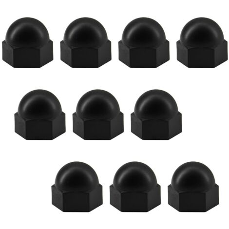 [JAMAIS UTILISÉ]Lot de 10 écrous hexagonaux M20 en nylon noir-Largeight-Largeight