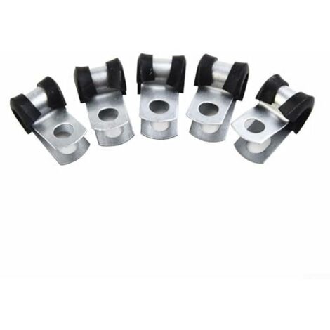 [JAMAIS UTILISÉ]Lot de 12 clips de tuyau de frein, revêtement en caoutchouc pour tubes 3/16, construction en zinc avec protection anti-vibrations