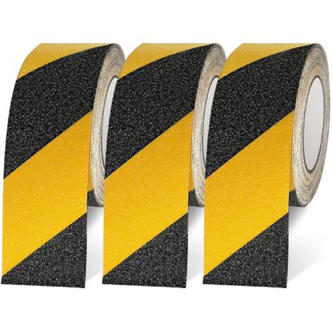 [JAMAIS UTILISÉ]Lot de 3 Bande Antidérapante Escalier Bande de Sécurité Antidérapante Bande Adhésif Antidérapant Extérieurs 5cmx10m Ruban Antidérapant Tapis d'escalier