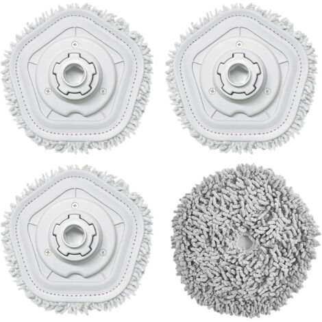 [JAMAIS UTILISÉ]Lot de 4 serpillères de rechange pour robot aspirateur Dreame W10 W10 Pro, haute absorption de l'eau et de la saleté, tête de rechange pour tous les types de sols, accessoires pour rob