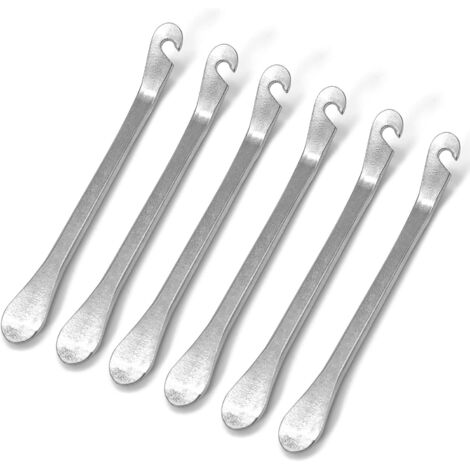 [JAMAIS UTILISÉ]Lot de 6 leviers démonte-pneus, levier de pneu en métal, levier en caoutchouc, acier, leviers pour pneus pour vélo