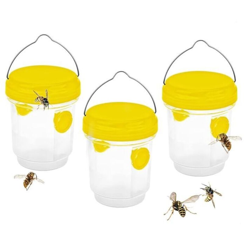 Odipie - jamais utilisé] Piege Frelon Asiatique,Piege a Guepes Et Frelons Exterieur à Suspendre,Kit Piege a Frelon pour Bouteille Plastique