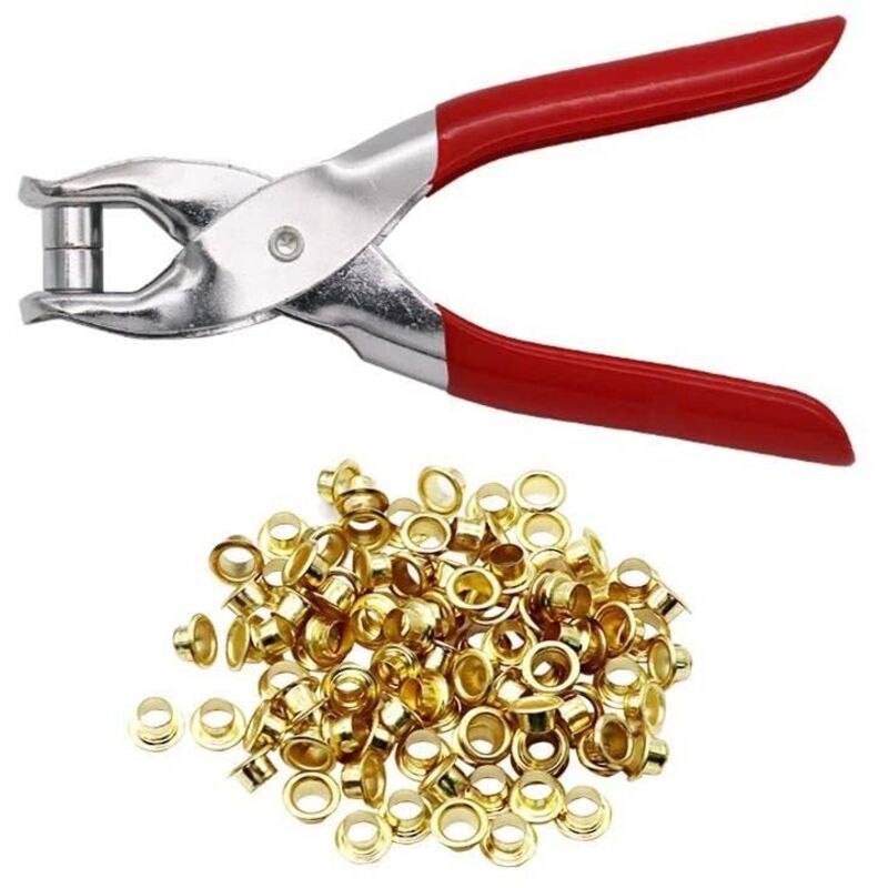 [NUNCA USADO] Perforadora de ojales, alicates para perforar cinturones de cuero, máquina de coser, bolsa para zapatos, correa de reloj, herramienta