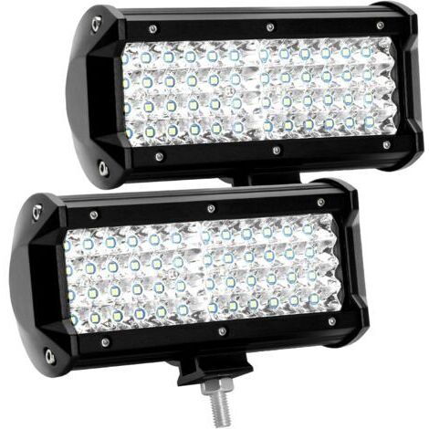 [JAMAIS UTILISÉ]Phare de Travail LED 12V 300W 7 pouces 144W Projecteur LED Voiture 12v Etanche IP67 Spot Flood Feux Antibrouillard LED 27,000lm Feux de Travail pour Voiture Camion Tracteur SUV Bateau(