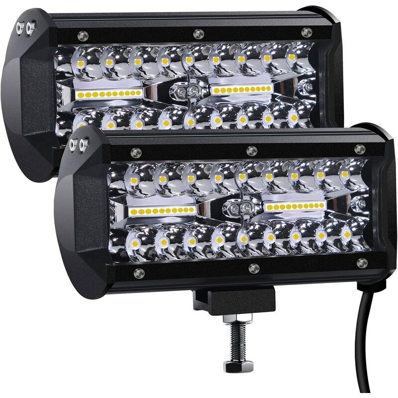 KZQ - jamais UTILISÉ]Phare de Travail led 12V 300W 7'' - Projecteur led Étanche IP67, Puissant Éclairage Spot et Flood pour Voiture, Camion,