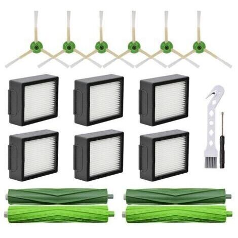 [JAMAIS UTILISÉ]PièCes de Rechange pour IRobot Roomba I3 I4 I6 I7 I8 E5 E6 E7 Robot Aspirateur Brosse LatéRale Principale Filtre HEPA