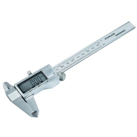[JAMAIS UTILISÉ]Pied A Coulisse Étrier électronique Numérique Vernier, avec écran LCD Extra-Large et Conversion de 100 150 200,300 mm/métrique/de Fraction, Acier Inoxydable