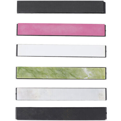 [JAMAIS UTILISÉ]Pierre à aiguiser,6PCS 80010000 Grit Sharpening Stones Set Couteau Whetstone Oilstone Sharpener pour outils de cuisine