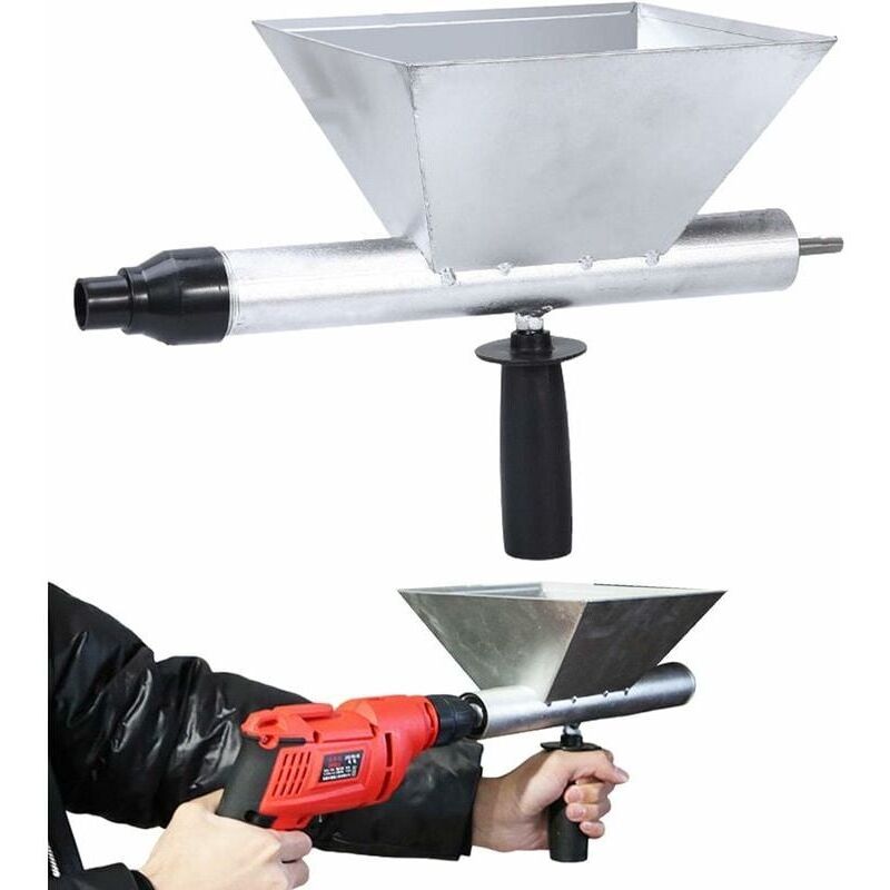 Dpzo - jamais UTILISÉ]Pistolet à Coulis De Ciment Pulvérisateur Mortier Pistolet De Moritier De Ciment De Chaux De Pompe, avec 4 Buses, pour Joint De